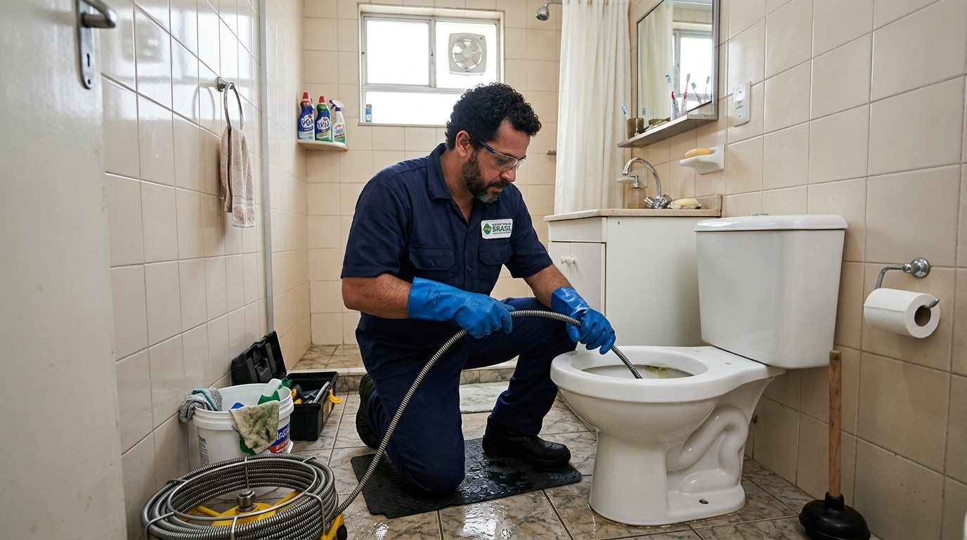 Desentupimento de Vaso com Equipamento em Brasília‑DF