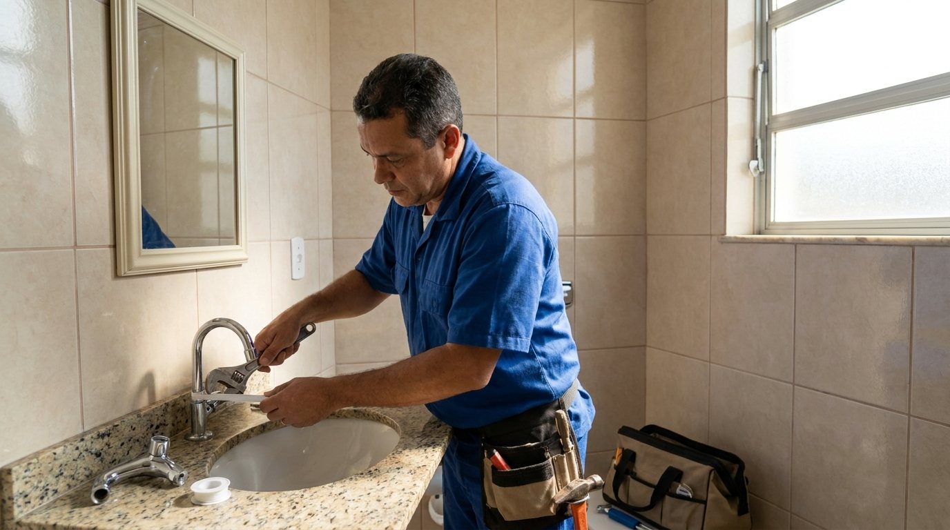 Instalação Hidráulica no Banheiro em Brasília‑DF